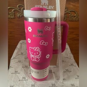Stanley Hot Pink Insulated Travel Tumbler with Handle